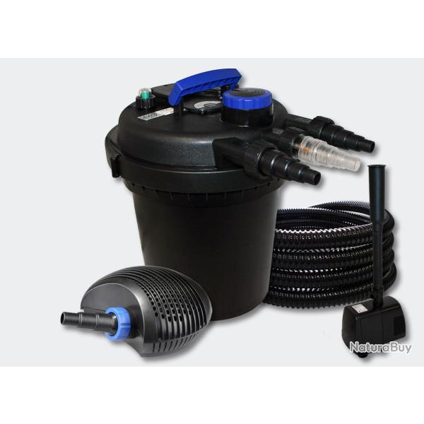 Kit filtration bassin pression 6000l 11 Watts UVC 40 Watts Pompe Tuyau Fontaine 4216227