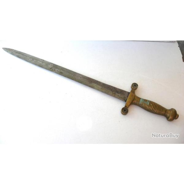 GLAIVE  DE  POMPIER    D�BUT  XIX �me    POIGN�E  BRONZE       BEL �TAT    Lg 57 cm