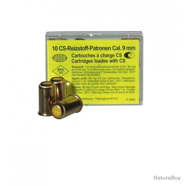 Cartouches 9 mm Revolver poivre X 10