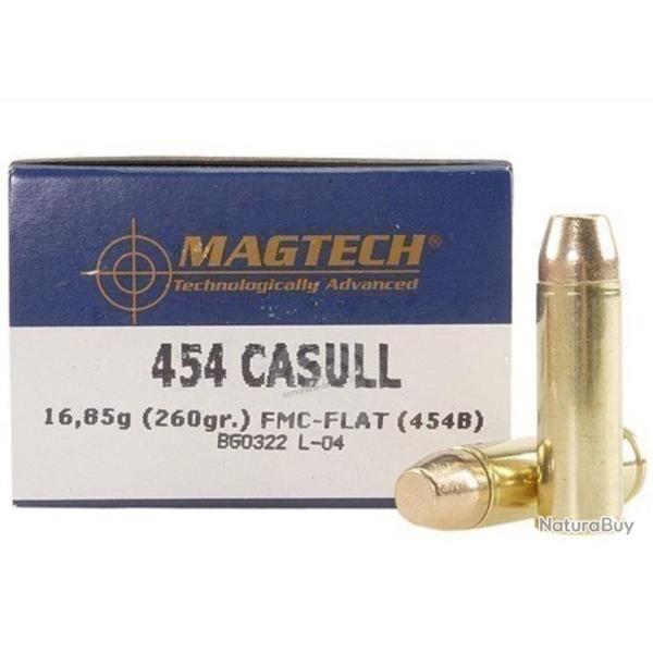 Boite de 20 munitions 454 Casull  Magtech 260 Grs