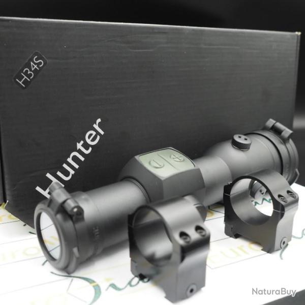 Aimpoint H34S 2 Moa, avec colliers fixes pour rail Weaver/ Picatinny de 21 mm