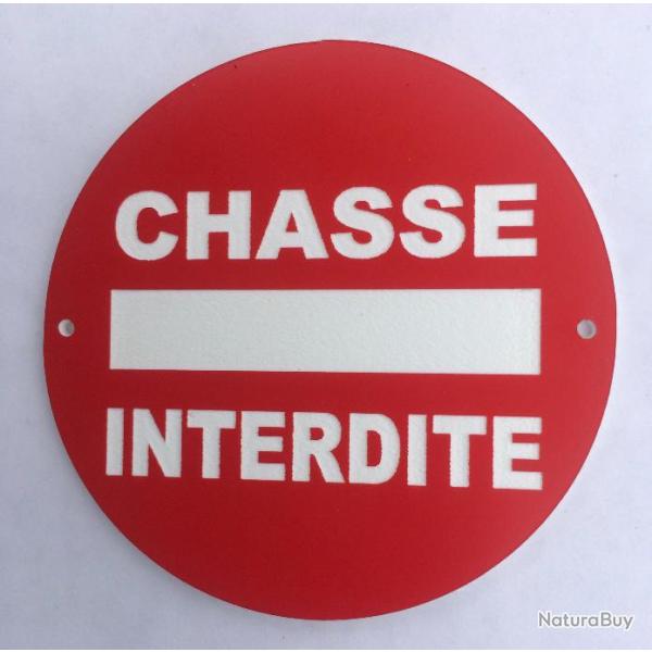 panneau CHASSE INTERDITE � 200 mm signal�tique