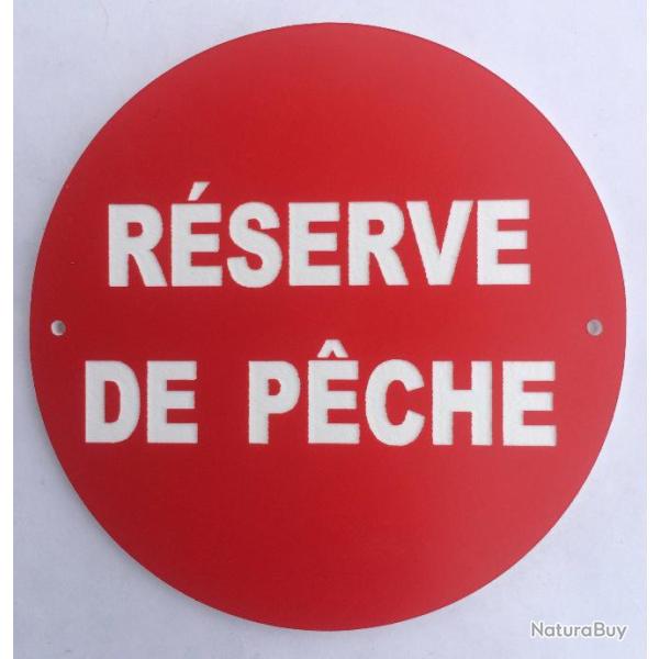 panneau R�SERVE DE PECHE � 150 mm signal�tique