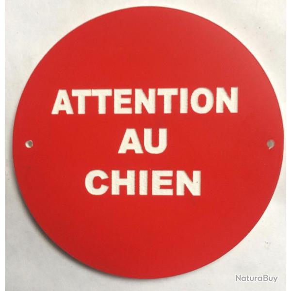 panneau "ATTENTION AU CHIEN"  � 200 mm signal�tique