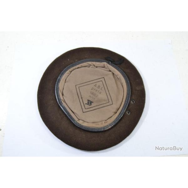 Bret arme Belge, laine kaki brun, idal reconstitution France WW2