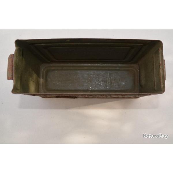 Boite caisse mtallique US pour cartouches .30 M1