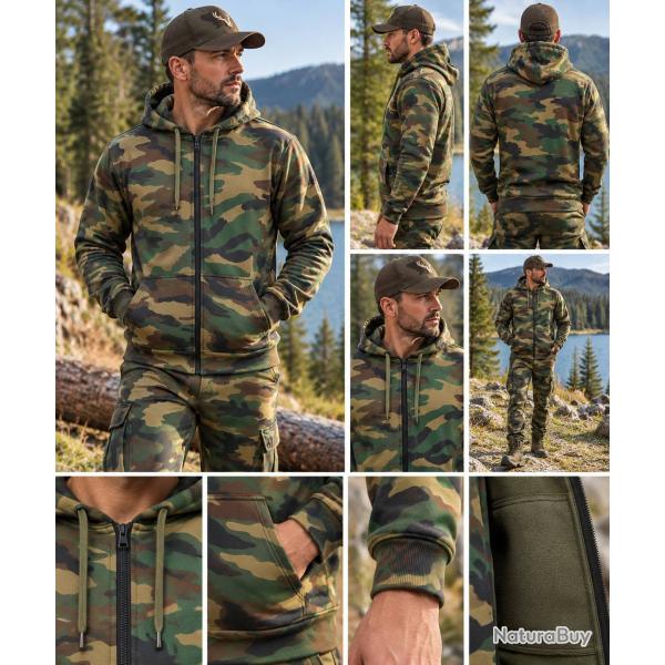 Sweat-Shirt  Camouflage Woodland