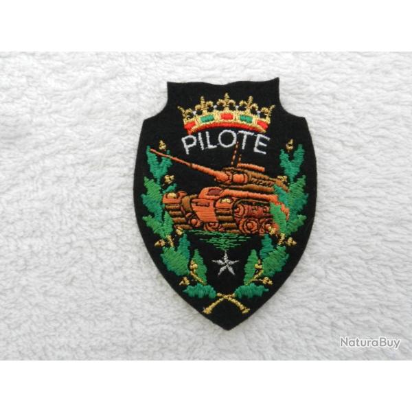 Insigne badge militaire fran�ais - pilote char - blind�e cavalerie