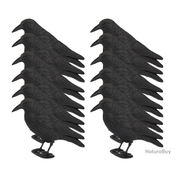 Pack 12 appelants corbeaux avec pattes