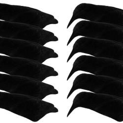 Pack 12 appelants corbeaux coquilles floqu&eacute;es