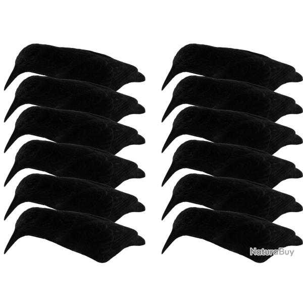 Pack 12 appelants corbeaux coquilles floqu�es