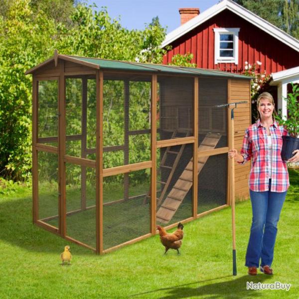 Poulailler abri GEANT poule XXL caille clapier volaille voliere cielterre-commerce