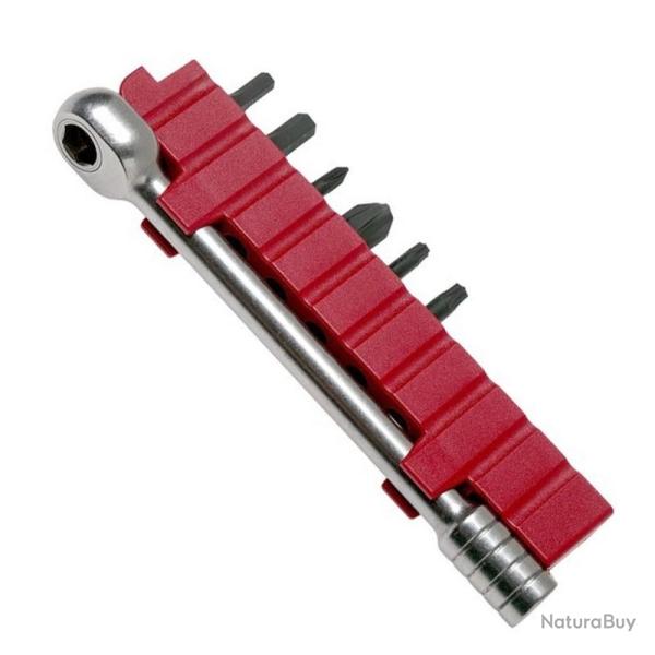 Kit cl� � cliquet + 6 embouts pince multifonction Swiss Tool [Victorinox]