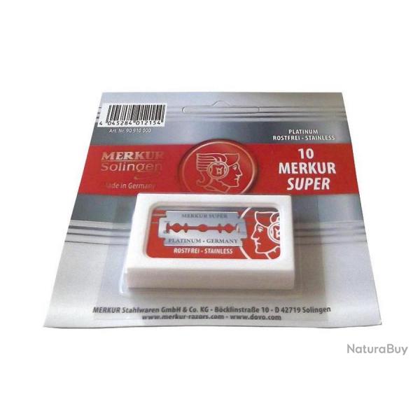 Bo�te de 10 lames de rasoir inox classiques [Merkur]