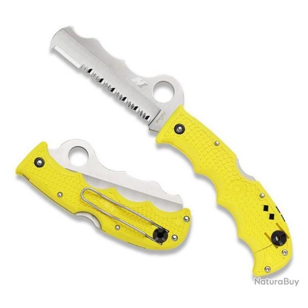 Couteau "Assist Salt" jaune [Spyderco]