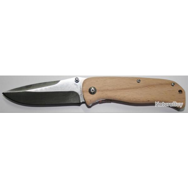 COUTEAU PLIANT ALBAINOX BOIS NATUREL 19876