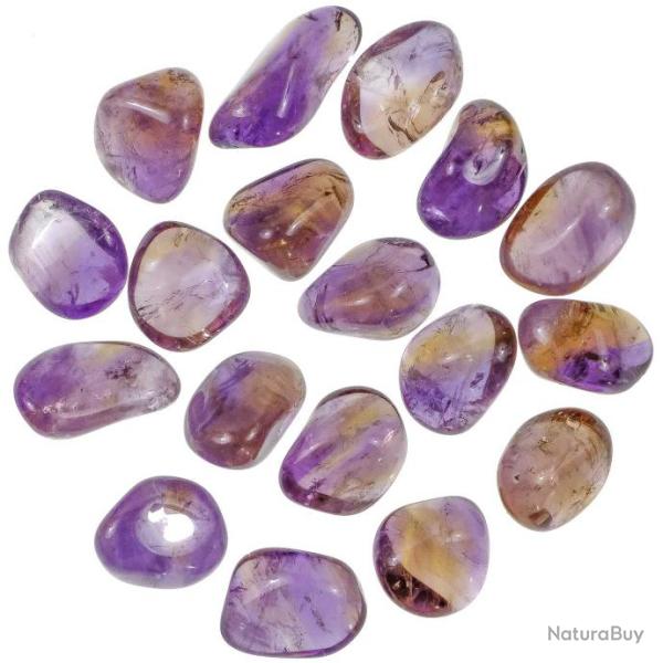 Pierres roul�es am�trine - 2 � 3 cm - Lot de 3