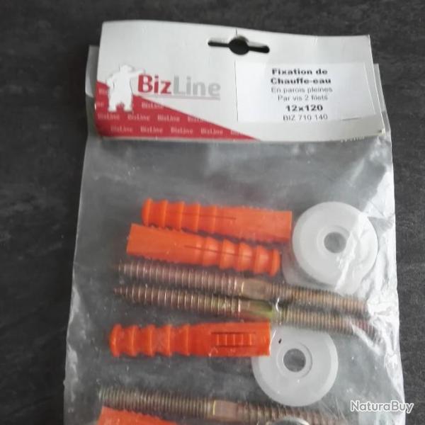 Kit de fixation chauffe-eau Bizline parois pleines