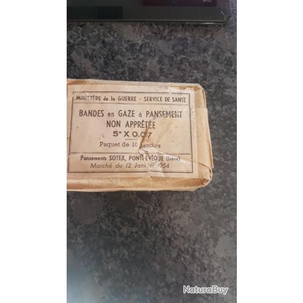 militaria  boite  pansement  indochine