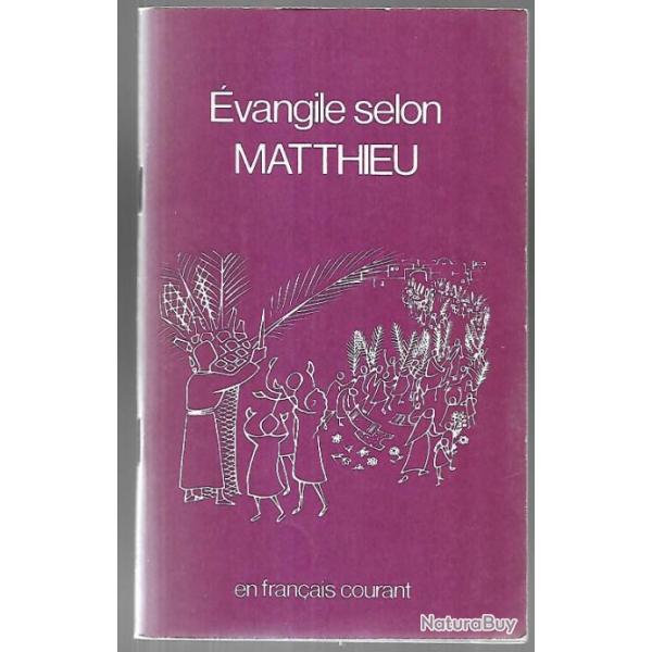 �vangile selon matthieu en fran�ais courant