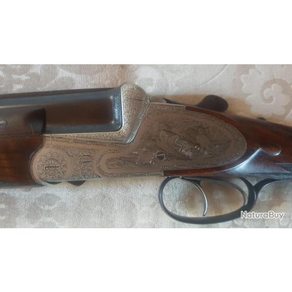 Exceptionnel Fusil Franz Sodia Ferlach cal 16 platines H H dmontables a la main, tat neuf