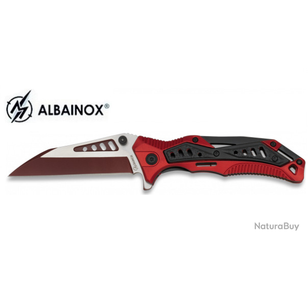 Couteau Pliant design rouge Lame de 8.7 cm