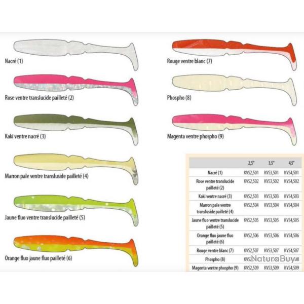 KVS Leurre Magenta ventre phospho 6.5"