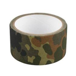 Bande de Camouflage Flecktarn 5mX50mm Tissu auto adh&eacute;sif