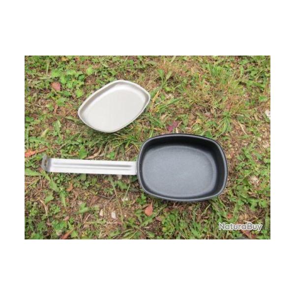 lot de 4 Gamelles Popotes arm�e inox tefal neuve (arm�e legion francaise) haute qualit� lot de 4