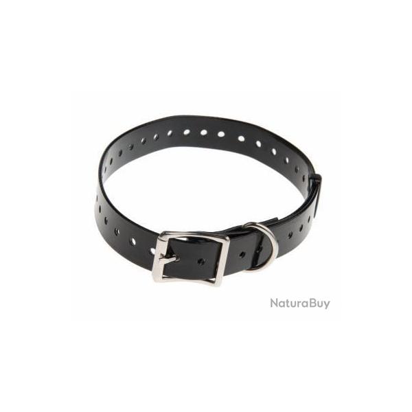 Sangle polyur�thane noire - Largeur 25 mm - Longueur 65 cm