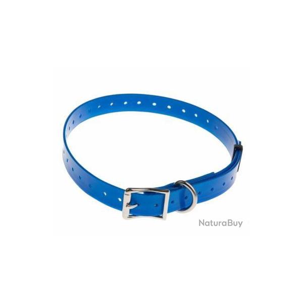 Sangle polyur�thane bleue - Largeur 25 mm - Longueur 65 cm