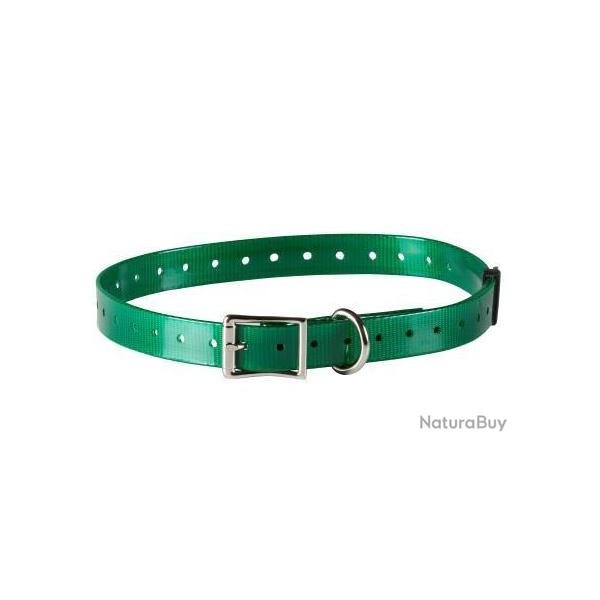 Sangle polyurthane vert fonc - Largeur 18,5 mm - Longueur 85 cm