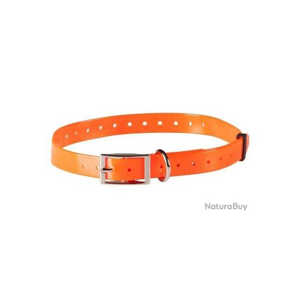 Sangle polyur�thane orange - Largeur 18,5 mm - Longueur 68 cm