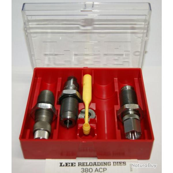 JEU D'OUTILS CARBURE - LEE - 380 ACP - 9mm SHORT