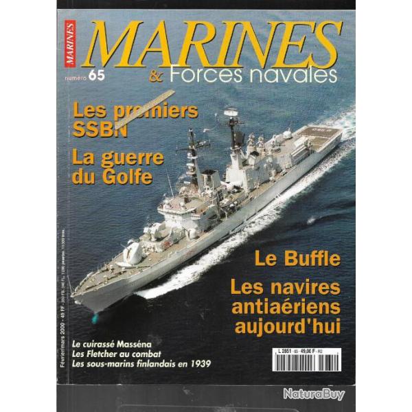 marines et forces navales n 65, le cuirass� massena, guerre du golfe, buffle, marines �ditions.