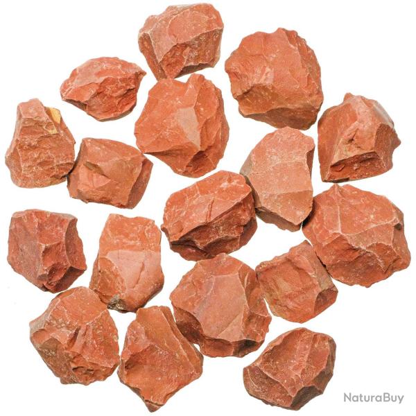 Pierres brutes jaspe rouge - 4 � 5 cm - 250 grammes
