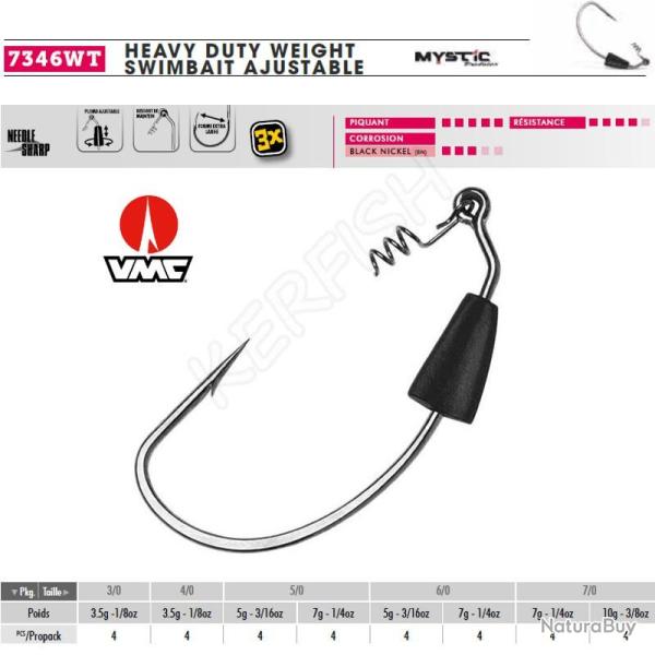 HAMECON TEXAN HEAVY DUTY WEIGHT SWIMBAIT AJUSTABLE VMC 5 g 6/0