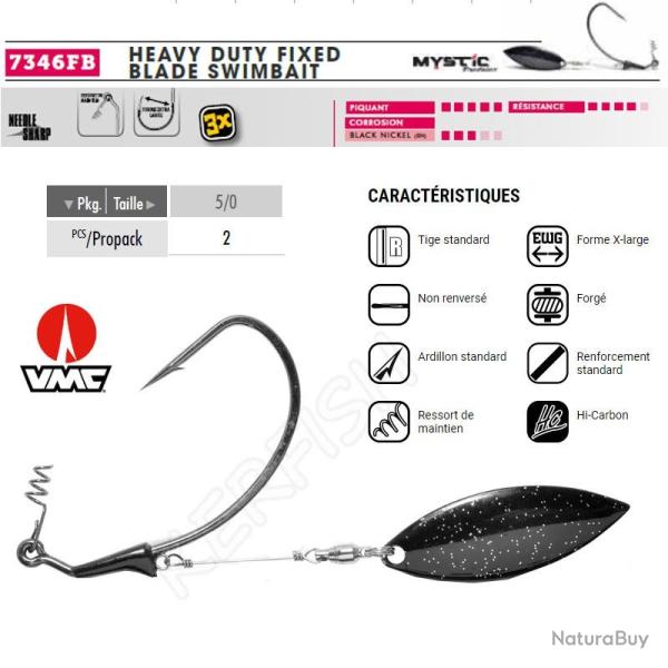 HAMECON TEXAN HEAVY DUTY FIXED BLADE SWIMBAIT VMC