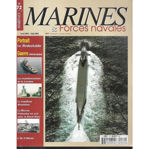 marines et forces navales n 72 le redoutable, guerre iran-irak, ile d'ol�ron, marines �ditions.