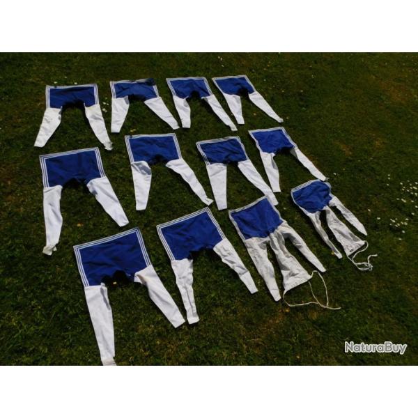 LOT 12- DOUZE  ANCIENS COLS BLEUS MARINE NATIONALE  ..