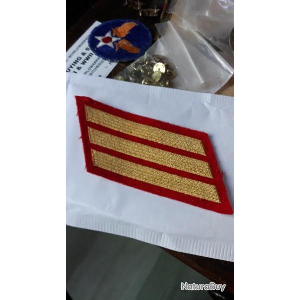 3 Strip 3 ans de services arm�e us MARINES CORPS original