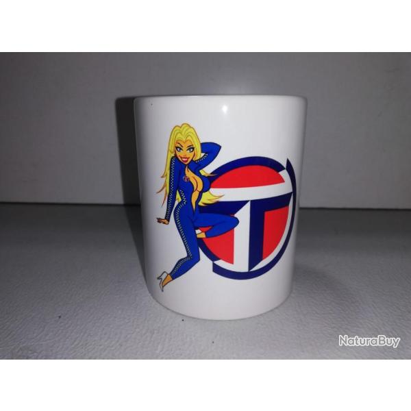 TASSE ceramique MUG COFFEE NOEL TALBOT PIN UP COMBINAISON 1100 SUNBEAM LOTUS