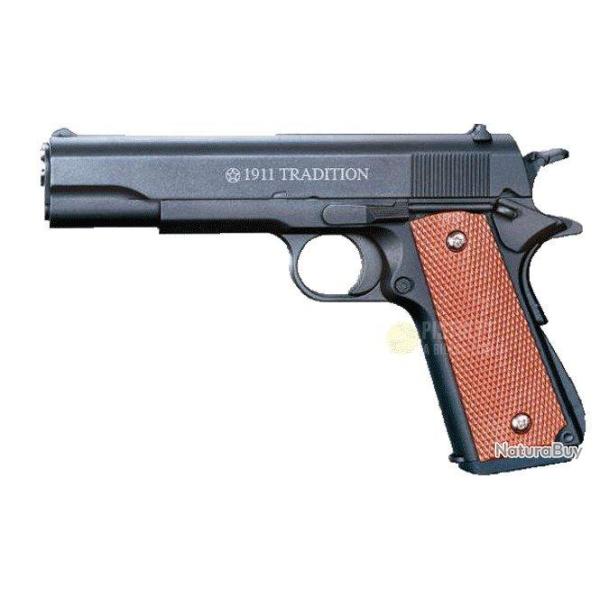 R�plique airsoft Plan Beta Pistolet 1911 Tradition Noir Spring The Equalizers