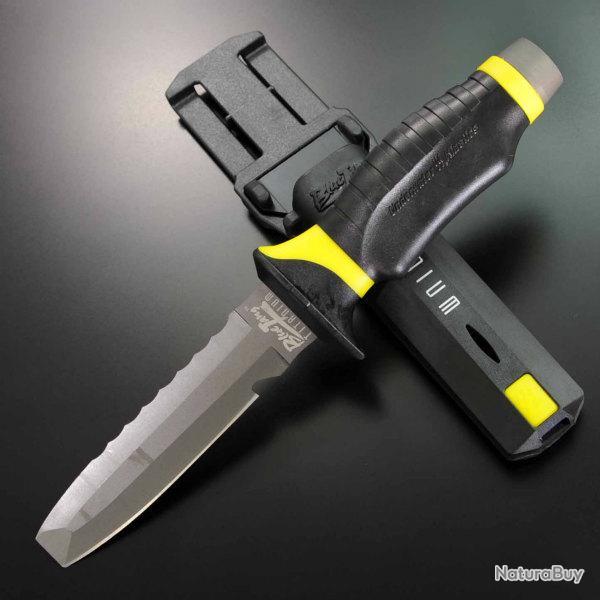 Couteau de Plong�e Underwater Kinetics Dive Knife Blue Tang Titanium Made In USA UK30071