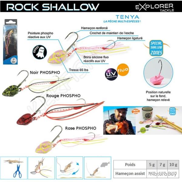 MICRO TENYA ROCK SHALLOW EXPLORER TACKLE 5 g Phospho Noir