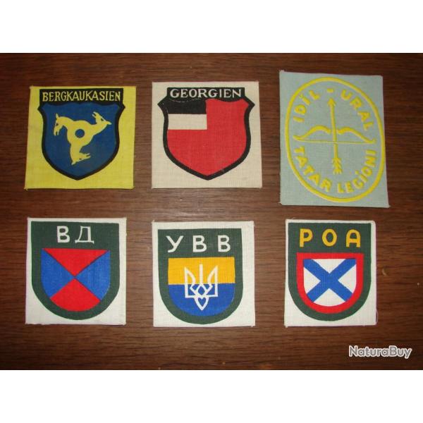 INSIGNES DE NATIONALIT� VOLONTAIRES DE L EST DANS LA WH  OSTTRUPPEN