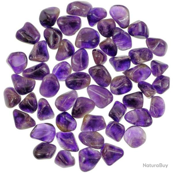 Pierres roul�es am�thyste fonc�e - Qualit� extra - 1 � 2 cm - 30 grammes