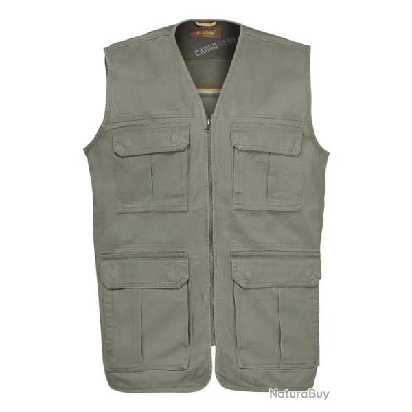 Gilet Cargo Beige Idaho