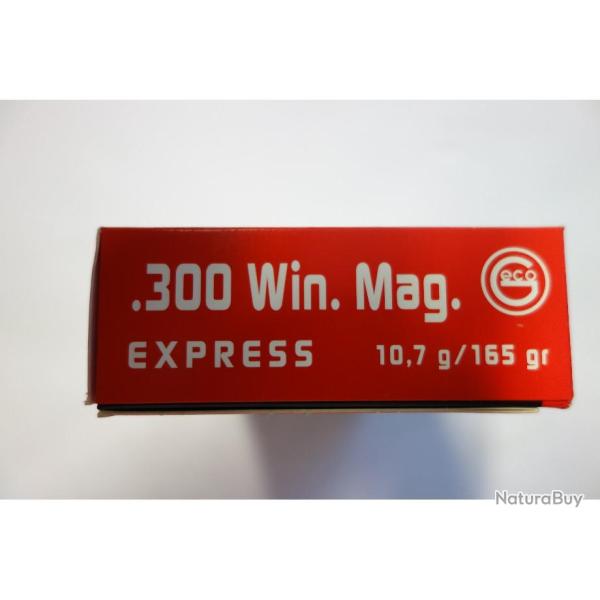DESTOCKAGE LOT DE 20 BALLES GECO 300Wm  EXPRESS  165GR  10;7GR