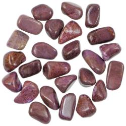 Pierres roul&eacute;es jade violet - 2 &agrave; 3 cm - Lot de 2